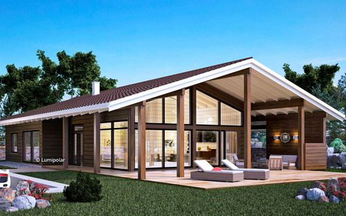 Modellhaus - JENNI 195 - Lumi Polar - umweltfreundlich / energiesparend / modern