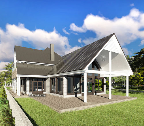 Modellhaus - GRAND PRAIRIE 343 - Lumi Polar - umweltfreundlich / energiesparend / modern