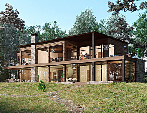 Modellhaus - PILOTAZH 486 - Lumi Polar - umweltfreundlich / energiesparend / modern