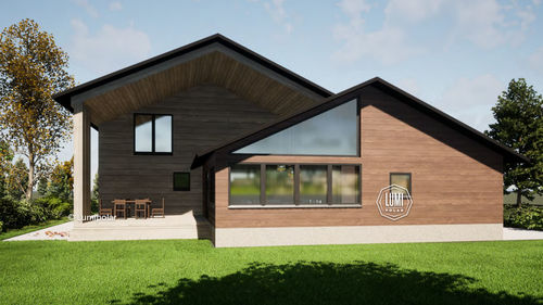 Bungalow-Stil-Haus - DIALOG - Lumi Polar - Modul / modern / ebenerdig