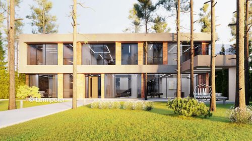 Modellhaus - FASHION 668 - Lumi Polar - modern / Holz / Steinwolle