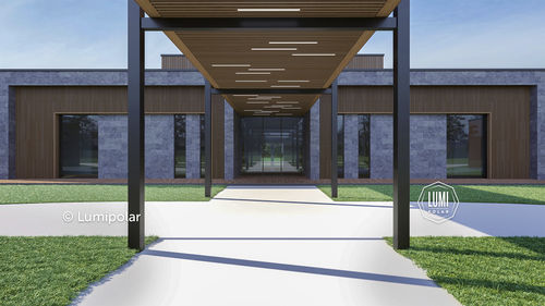 Modellhaus - SALVADOR 1043 - Lumi Polar - modern / ebenerdig / Stein