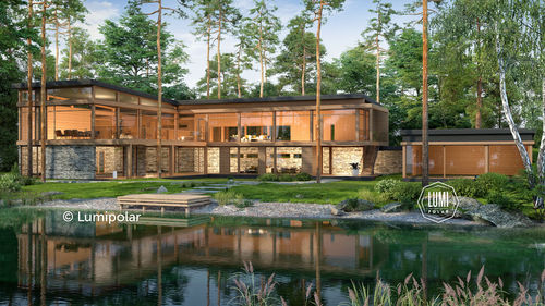 Modellhaus - FORWARD 664 - Lumi Polar - modern / modern / mit Terrasse