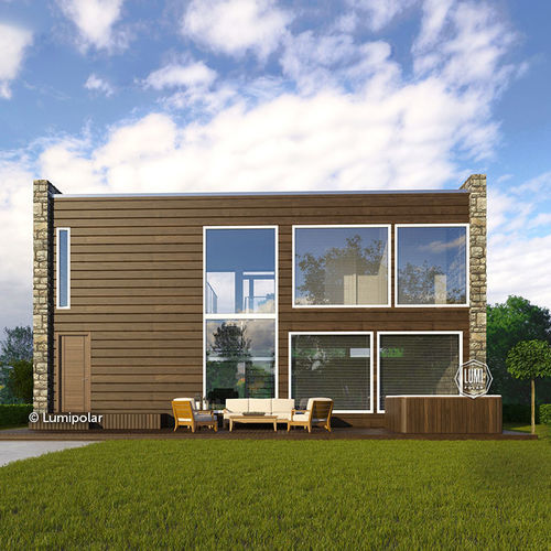 Modernes Haus - HARD ROCK 177 - Lumi Polar - modern / 2-Etagen / Holz