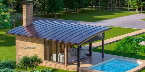 Sauna für Privatgebrauch - OPAL - Lumi Polar - für Gewerbegebrauch / Holz / Außen
