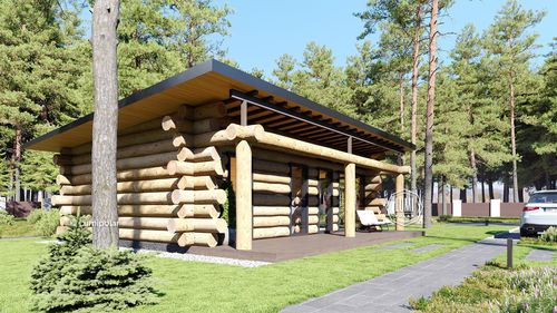 Sauna für Privatgebrauch - ALTAI - Lumi Polar - für Gewerbegebrauch / Holz / Außen