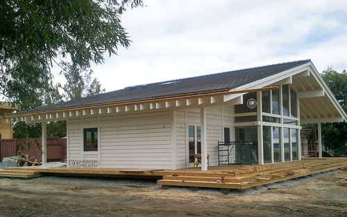 Fertigbauhaus - ADLER 425 - Lumi Polar - modern / mit Terrasse / Holz