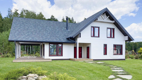 Fertigbauhaus - KADET 314 - Lumi Polar - modern / mit Terrasse / ebenerdig