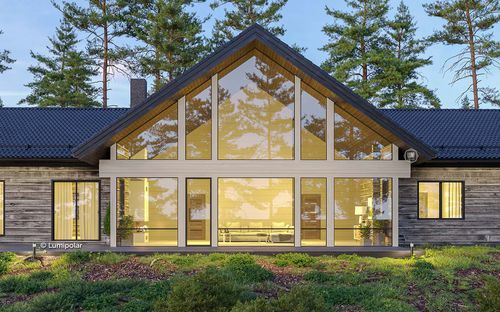 Fertigbauhaus - AISEDORA 353 - Lumi Polar - modern / ebenerdig / Holz