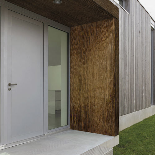Dekor-Metallblech - COLOFER® VARIO WENGE - voestalpine - flach / Stahl / Paneel