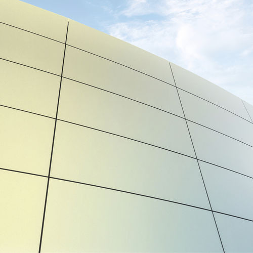 Fassadenverkleidung aus Metall - COLOFER® VARIO IRIDESCENT - voestalpine - nachhaltig / glatt / reflektierend