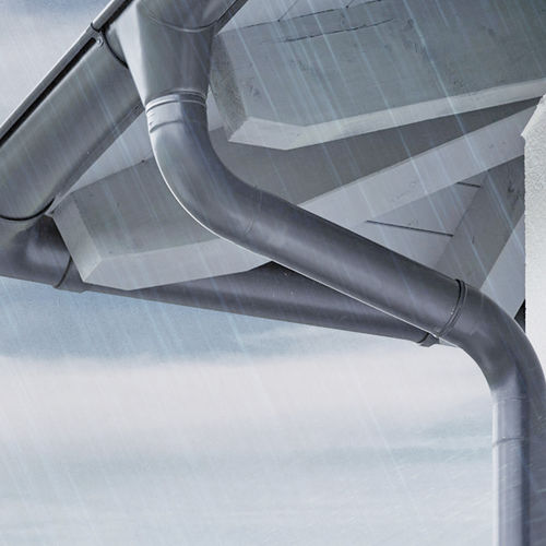 Stahl-Regenrinne - COLOFER® ROBUST RAIN - voestalpine - galvanisiertem Stahl / halbrund / quadratisch