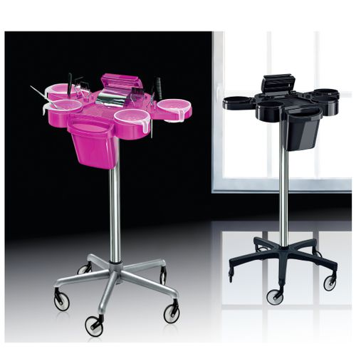Wagen zur Färbung - SERVICE PLUS - Ceriotti - für Frisörsalon / Aluminium / Kunststoff