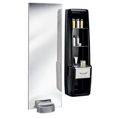 Präsentierregal für Kosmetika - KOBY MIRROR - Ceriotti - Glas / für Frisörsalon