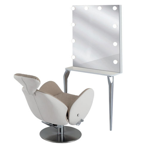 Moderner Schminktisch - BACKSTAGE - Ceriotti - Aluminium / melaminbeschichtet / freistehend