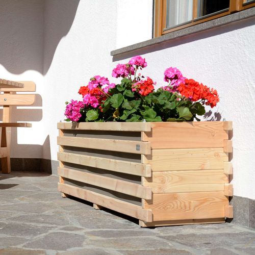 Lärche-Pflanzkübel - IRIS - Pircher - rechteckig / modern / für Außenbereich