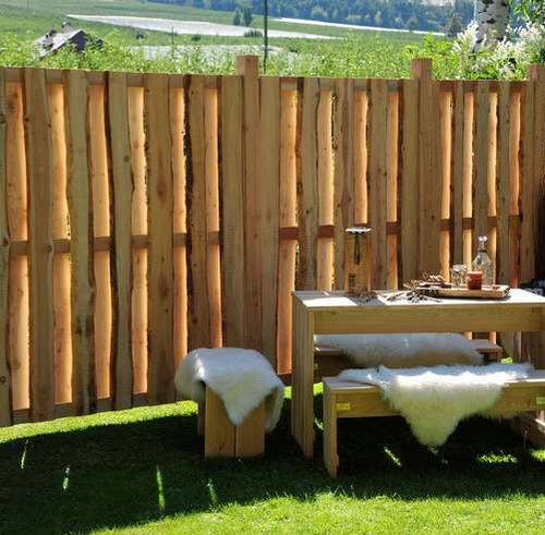 Plattenzaun - COUNTRY - Pircher - Garten / Lärche / klassisch