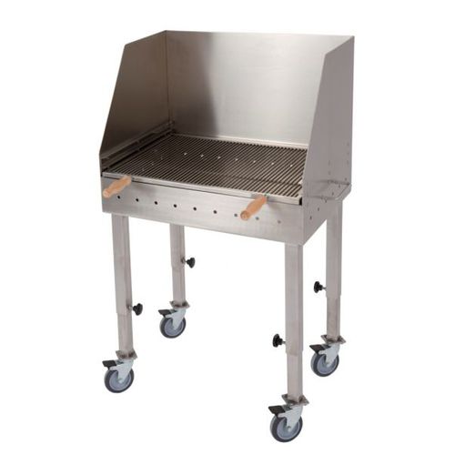 Holzkohle-Gartengrill - Ekikranj - Holz / für professionellen Einsatz / auf Rollen