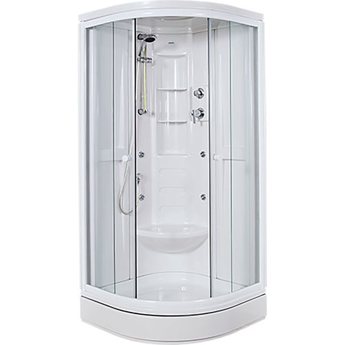 Hydromassagekabine für Eckeinbau - MALAIKA - Aquaestil plus - Glas