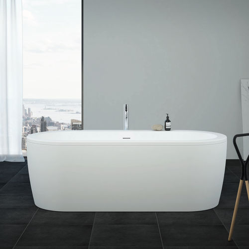 Ovale Badewanne - SLIM CENTRAL - Aquaestil plus - freistehend / Acryl / Thermal