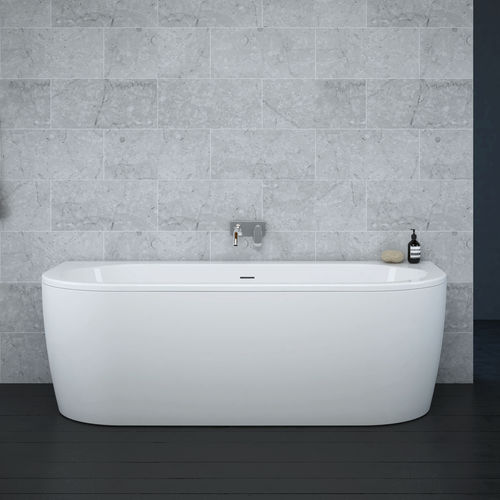Ovale Badewanne - SLIM WALL - Aquaestil plus - freistehend / Acryl / Thermal