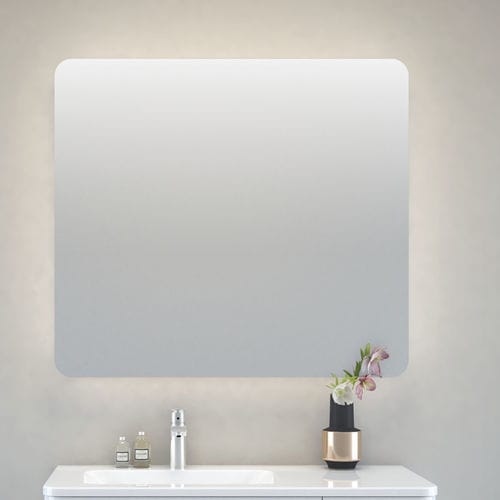 Wandmontierter Spiegel für Badezimmer - CHARM - Aquaestil plus - modern / rechteckig / beleuchtet