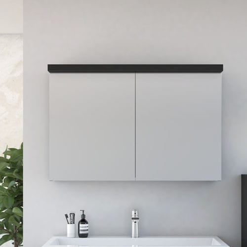 Moderne Badezimmerschrank mit Spiegel - ASTRA - Aquaestil plus - für Privatgebrauch / MDF / wandmontiert