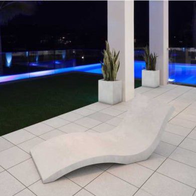 Moderne Sonnenliege - HARMONY - Modern Line - Beton / für Garten