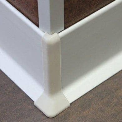 Silberfarbene Zierleiste - DEVAUD SAS - Aluminium / für Eckeinbau / Dekor
