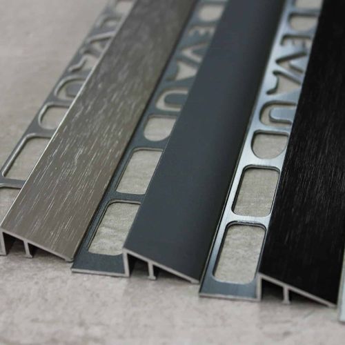 Aluminium-Übergangsprofil - DEVAUD SAS - für Fliesen / rechteckig / silberfarben