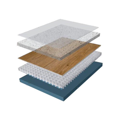 PVC-Bodenbelag - POPFLOOR ISAFE - Pure Health - Polyurethan / für Dienstleistungsbereich / Lamellen
