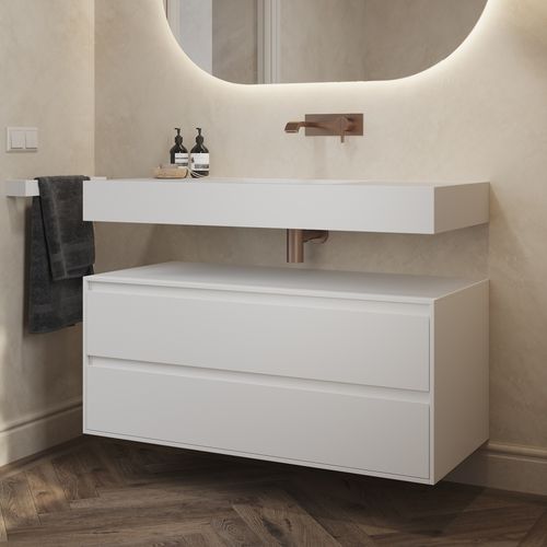 Unterschrank für Badezimmer - GAIA CLASSIC 2SP - Riluxa - wandmontiert