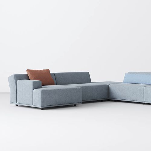 Modulsofa - BOROUGH - STUDIO TK - modern / Stoff / grau