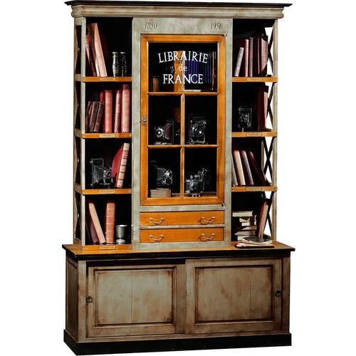Traditionelles Bücherregal - MM-172 - Félix Monge - Holz / verglast