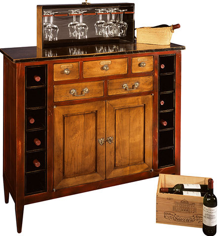 Klassischer Barschrank - CP-077B - Félix Monge - Holz / maßgefertigt / mit Flügeltür