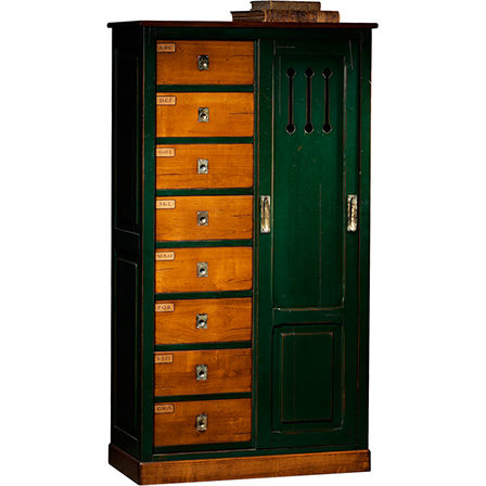 Hoher Aktenschrank - MM-171 - Félix Monge - Holz / mit Flügeltür / mit Schubladen