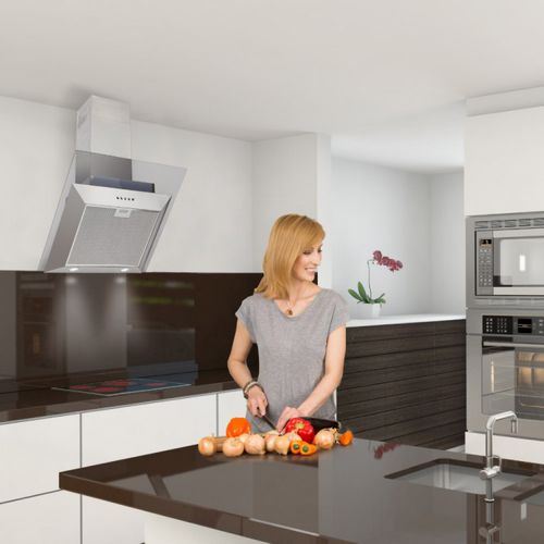Wandabzugshaube - LA-70-DLINE - Luxair Cooker Hoods Kitchen Extractors - mit integrierter Beleuchtung