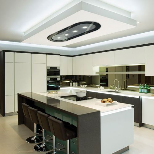 Deckenmontierter Dunstabzug - LA-1200-JUPITER - Luxair Cooker Hoods Kitchen Extractors - Umluft / mit integrierter Beleuchtung