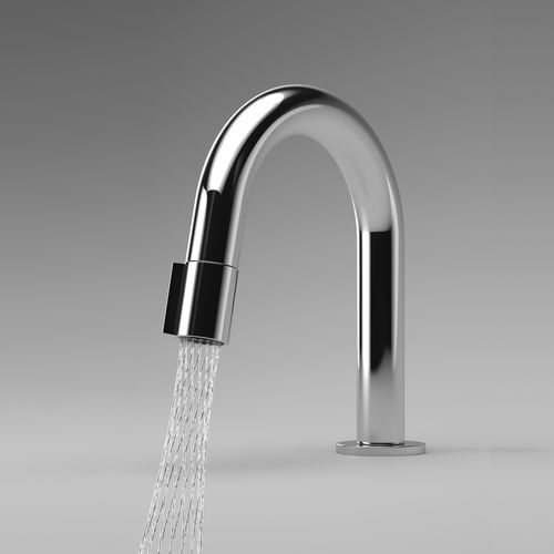 Einhebelmischer für Waschtisch - Design Line - Swiss Eco Line - Aufsatz / aus verchromtem Metall / für den Innenraum