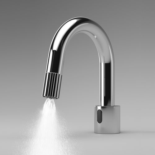 Einhebelmischer für Waschtisch - Design Line IR-Sensor - Swiss Eco Line - Aufsatz / elektronisch / aus verchromtem Metall