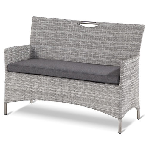 Klassisches Sofa - MONTEGETTE - Hartman Outdoor Products BV - für Garten / grau / Korbweide