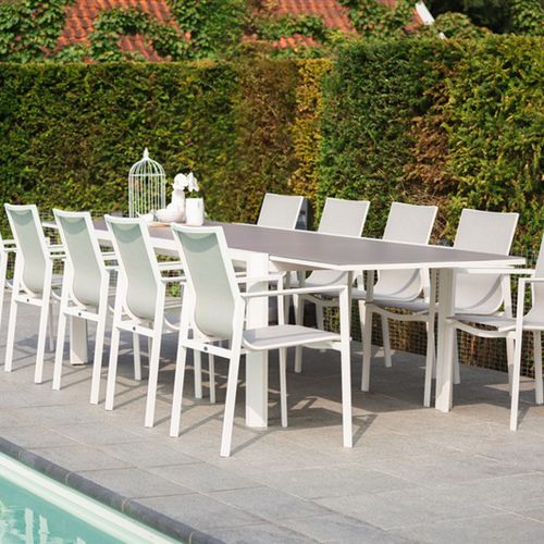 Moderner Esstisch - LILLE - Hartman Outdoor Products BV - Aluminium / rechteckig / ausziehbar