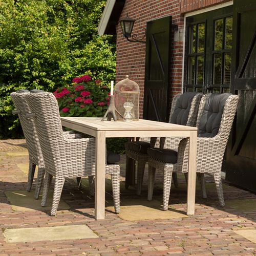 Moderner Esstisch - PICASSO - Hartman Outdoor Products BV - Teakholz / rechteckig / für Privatgebrauch