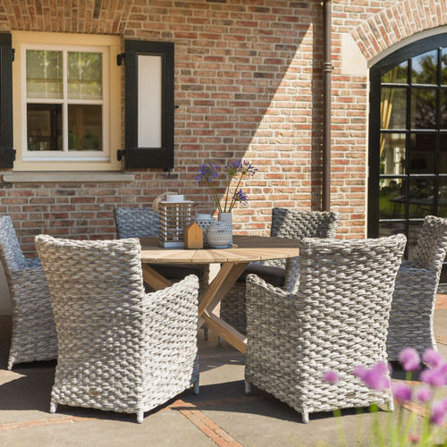 Moderne Tisch- und Stuhlkombination - PROVENCE - Hartman Outdoor Products BV - für Garten / Holz / für Privatgebrauch