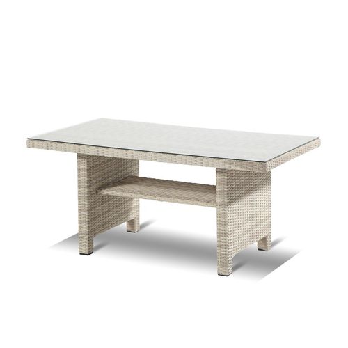 Moderner Esstisch - MARYLAND - Hartman Outdoor Products BV - Korbweide / Glas / rechteckig