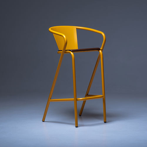 Moderner Barstuhl - BICAstool CLASSIC - BICA chair - für Außenbereich / für den Innenraum / aus lackiertem Metall