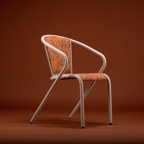 Moderner Stuhl - BICAchair XL - BICA chair - für den Innenraum / Kork / Gestell aus Stahl