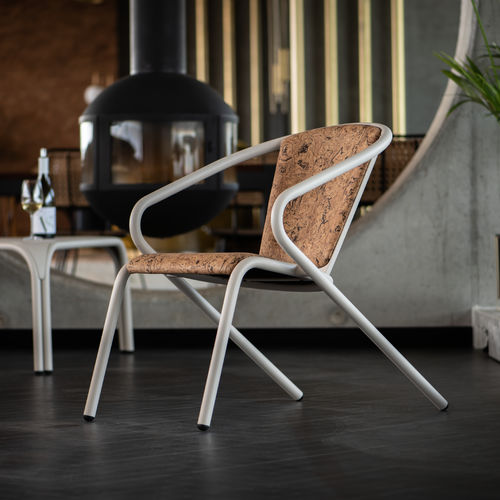Moderner Sessel - BICAlounge & BICAtable Trio - BICA chair - Kork / Stahl / Polster