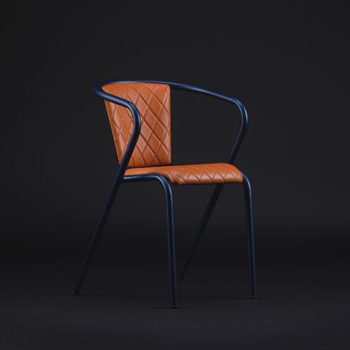 Moderner Stuhl - BICAchair GENTS - BICA chair - für den Innenraum / Leder / Gestell aus Metall