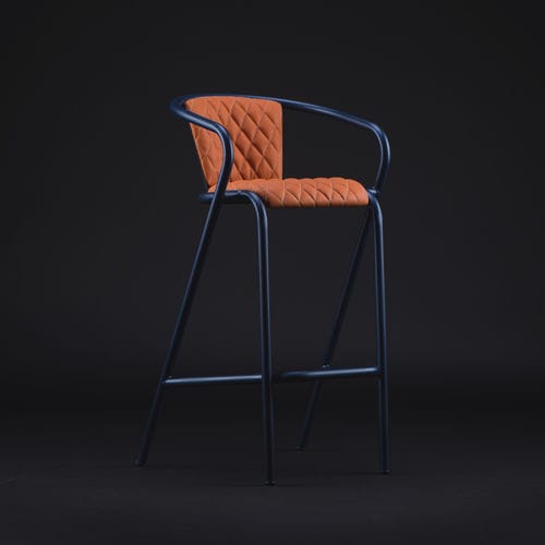 Moderner Barstuhl - BICAstool GENTS - BICA chair - für den Innenraum / Leder / Metall